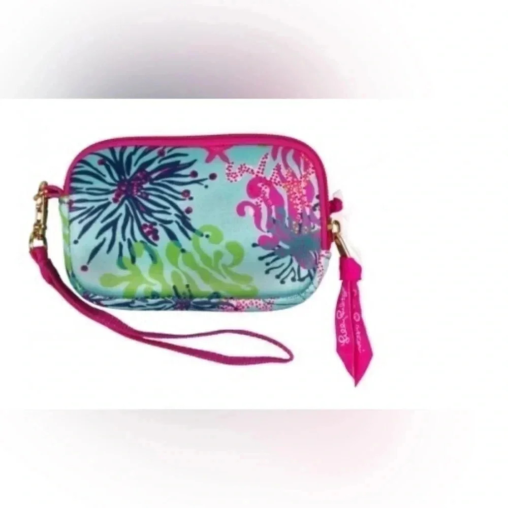 Lilly Pulitzer Women’s Dirty Shirley Design Tech Case Coin Change Small …